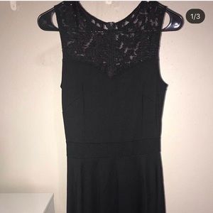 Knee length lace dress